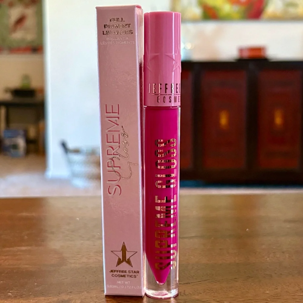 💎 Jeffree Star Cosmetics Supreme Gloss Full Pigmented Lip Gloss Pink Vault